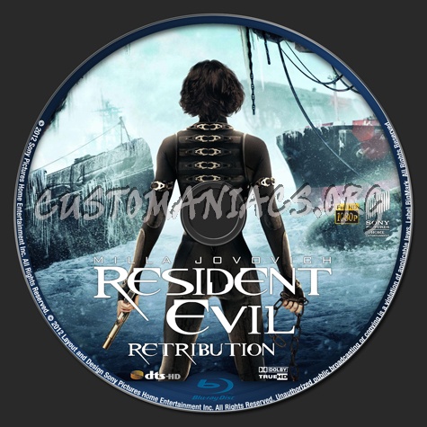 Resident Evil: Retribution blu-ray label