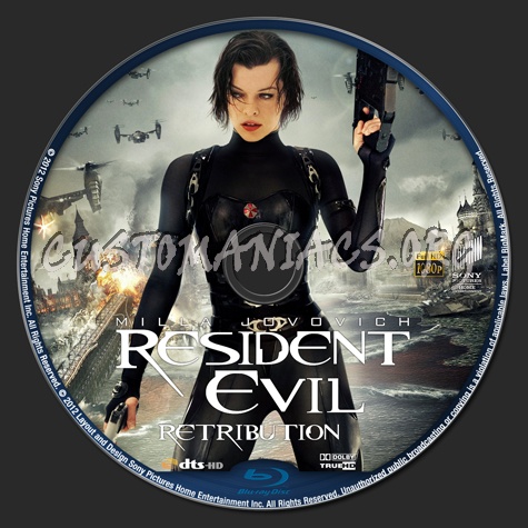 Resident Evil: Retribution blu-ray label