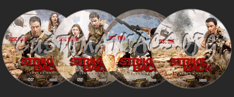 Strike Back - Season 1 dvd label