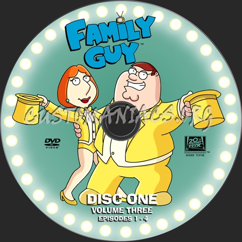 Family Guy Volume 3 dvd label