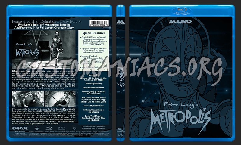 Metropolis blu-ray cover
