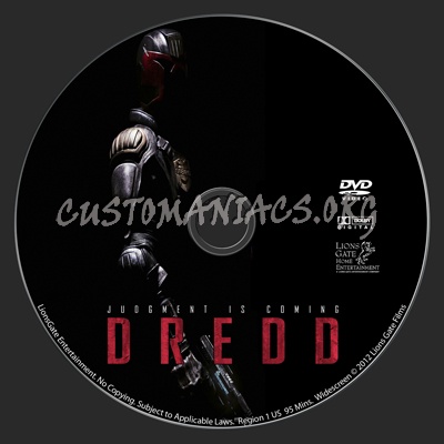 Dredd dvd label