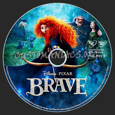 Brave dvd label