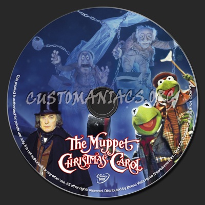 The Muppets Christmas Carol dvd label