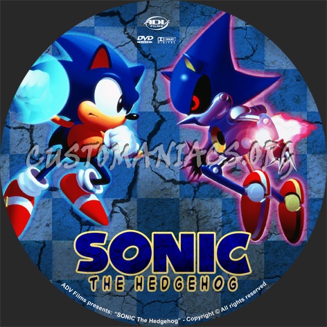 Sonic The Hedgehog dvd label