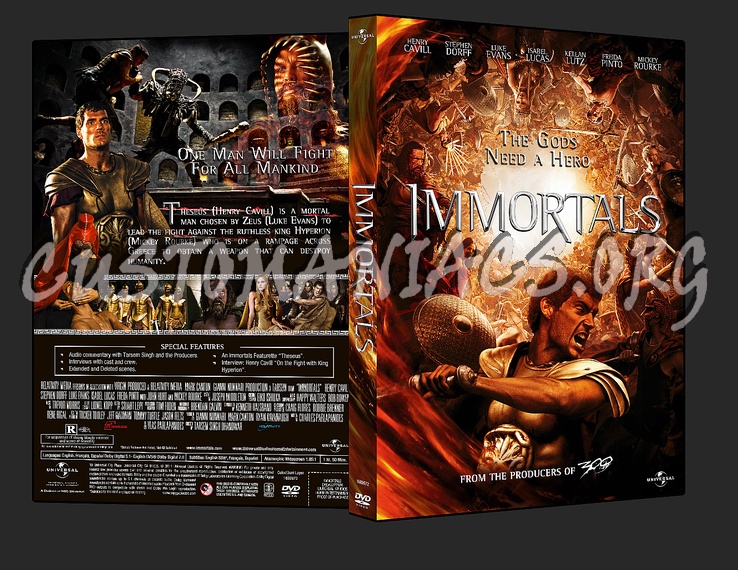 Immortals dvd cover