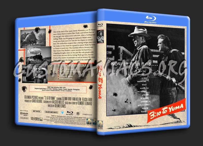 3:10 To Yuma (1957) blu-ray cover