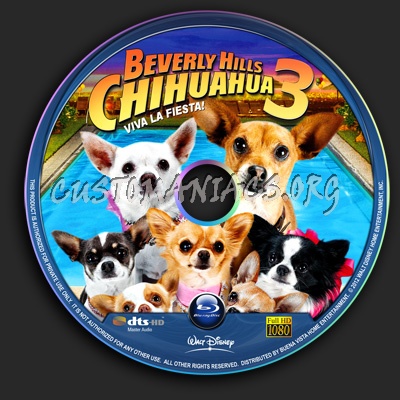 Beverly Hills Chihuahua 3 Viva La Fiesta blu-ray label