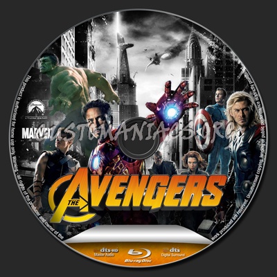 The Avengers blu-ray label