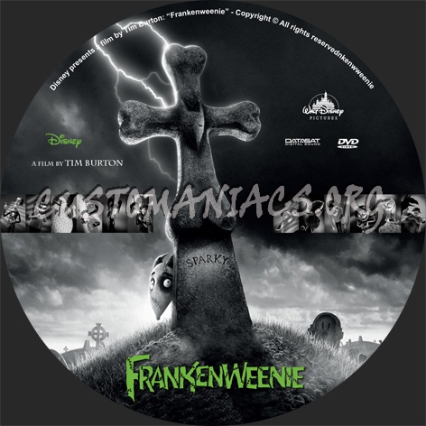 Frankenweenie dvd label