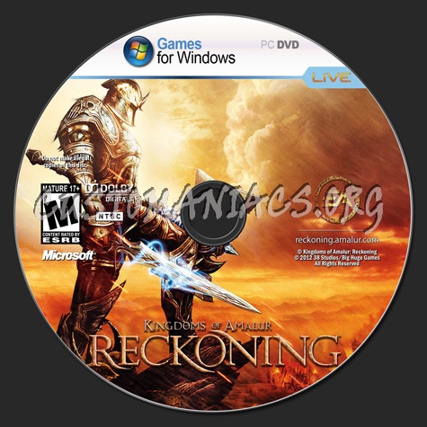 Kingdoms Of Amalur: Reckoning dvd label