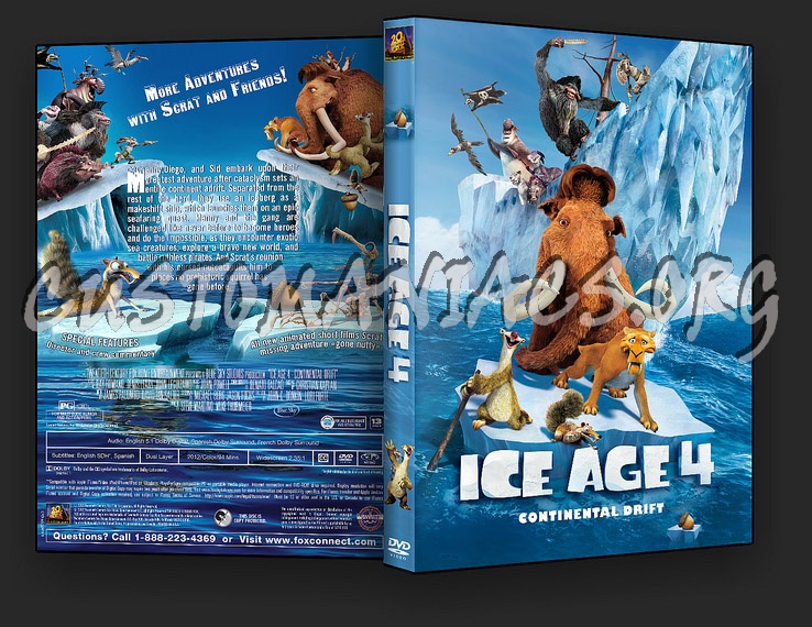 Ice Age 4 - Continental Drift dvd cover