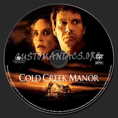 Cold Creek Manor dvd label