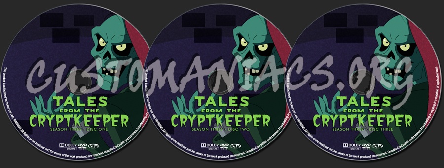 Tales From The Cryptkeeper Season 3 dvd label