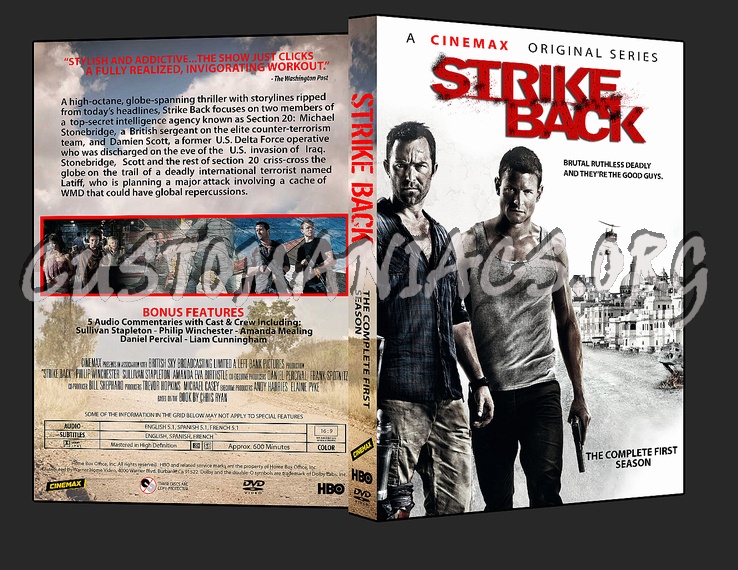 Strike Back - Season 1 dvd cover