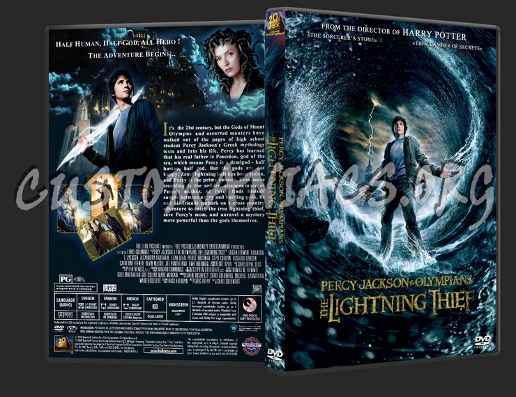 Percy Jackson & The Olympians - The Lightning Thief dvd cover