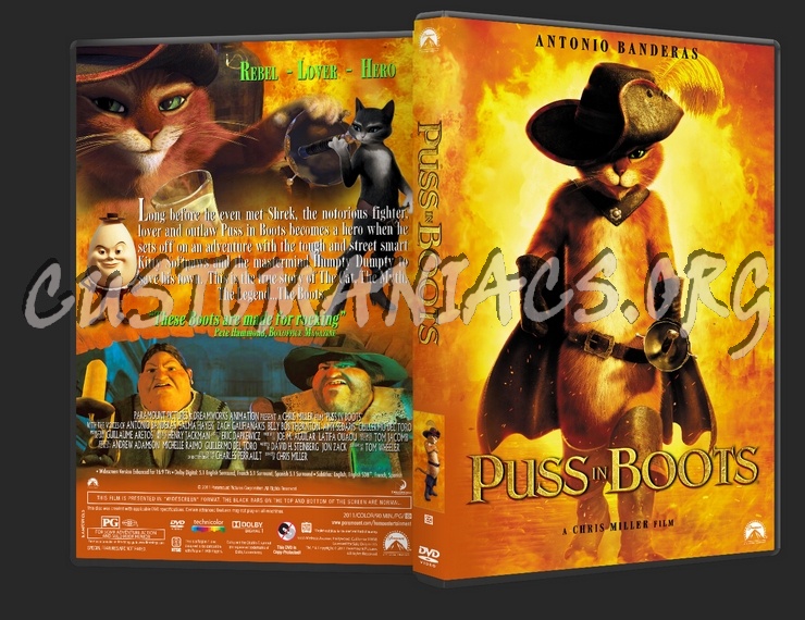 Puss in Boots dvd cover