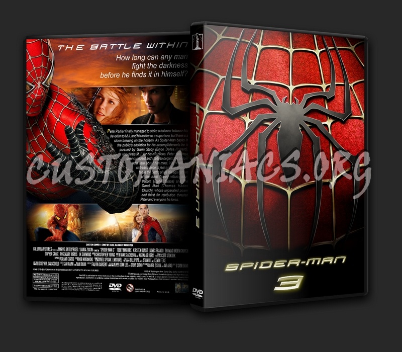 Spider-man 3 dvd cover