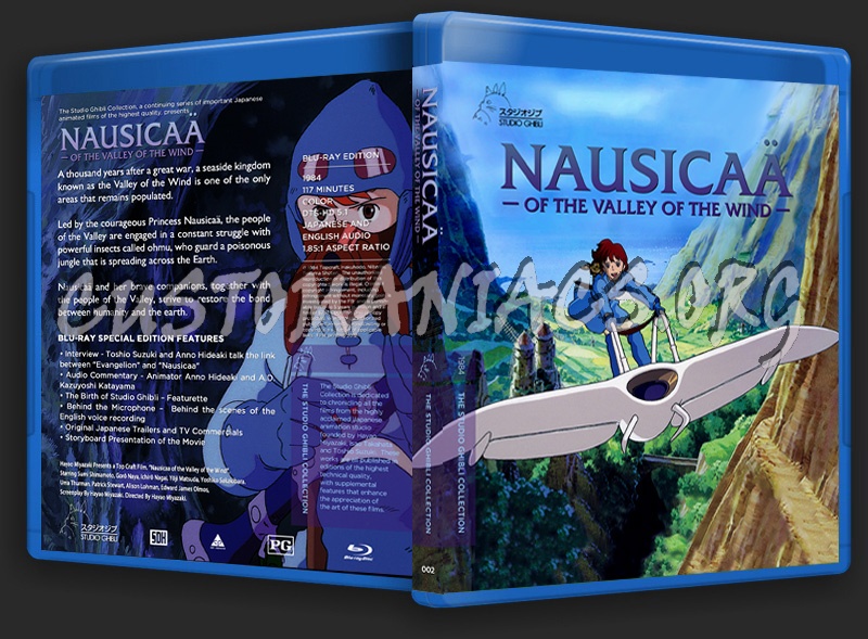 Nausicaa of the Valley of the Wind blu-ray cover