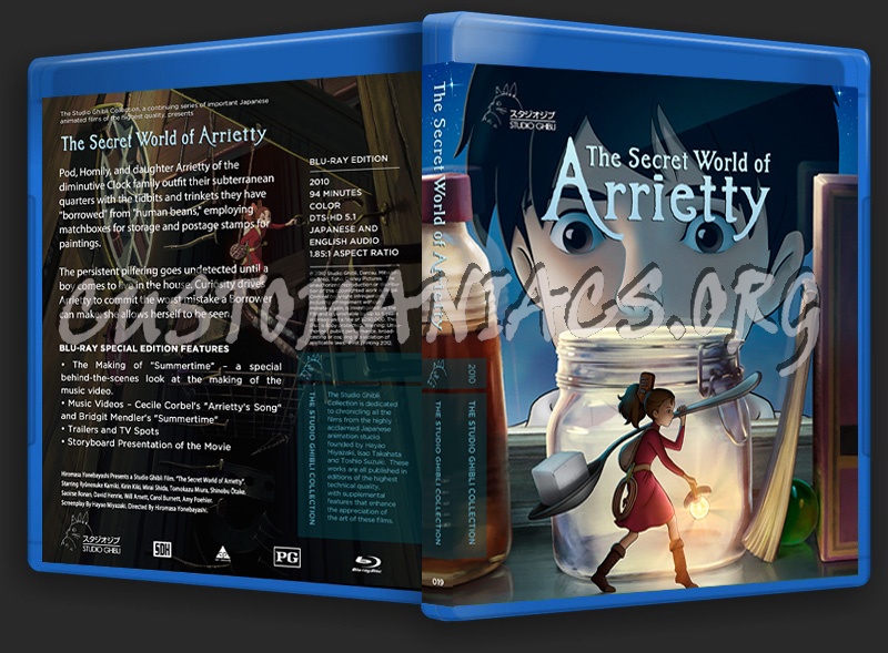 The Secret World of Arrietty blu-ray cover