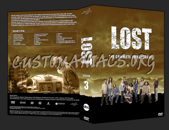 Lost Season 3 dvd cover