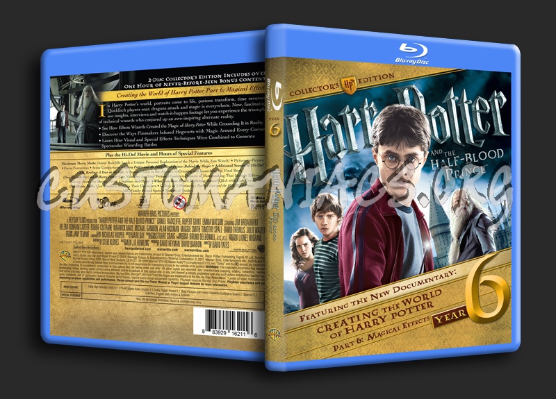 Harry Potter And The Half-Blood Prince blu-ray cover