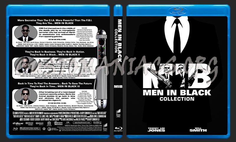 Men In Black Collection blu-ray cover