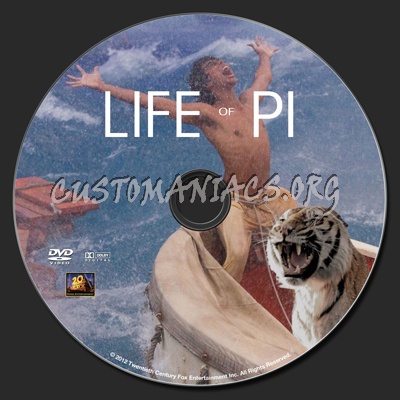 Life of Pi dvd label