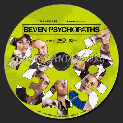 Seven Psychopaths blu-ray label