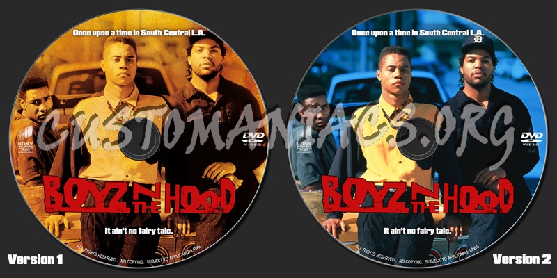 Boyz n The Hood (1991) dvd label