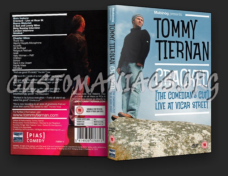Tommy Tiernan: Cracked dvd cover