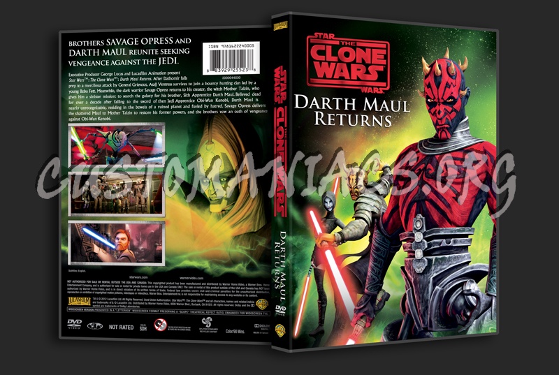 Star Wars The Clone Wars Darth Maul Returns dvd cover