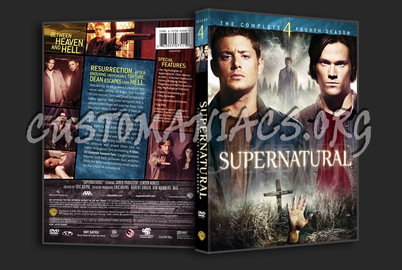 Supernatural Season 4 dvd cover