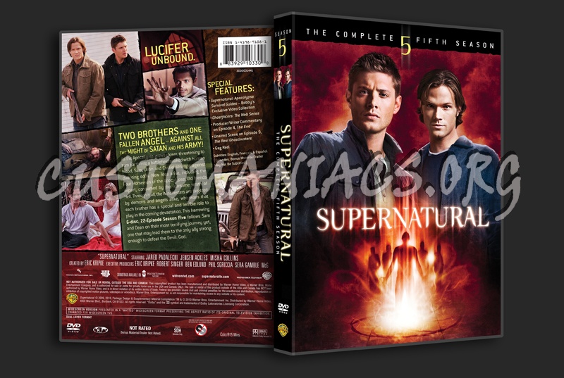 Supernatural Season 5 dvd cover