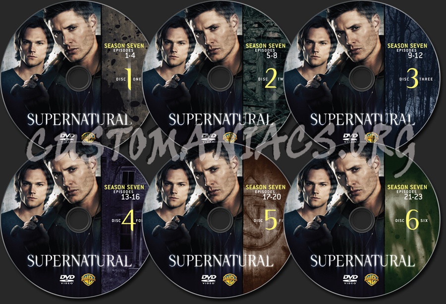 Supernatural Season 7 dvd label