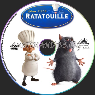 Ratatouille dvd label