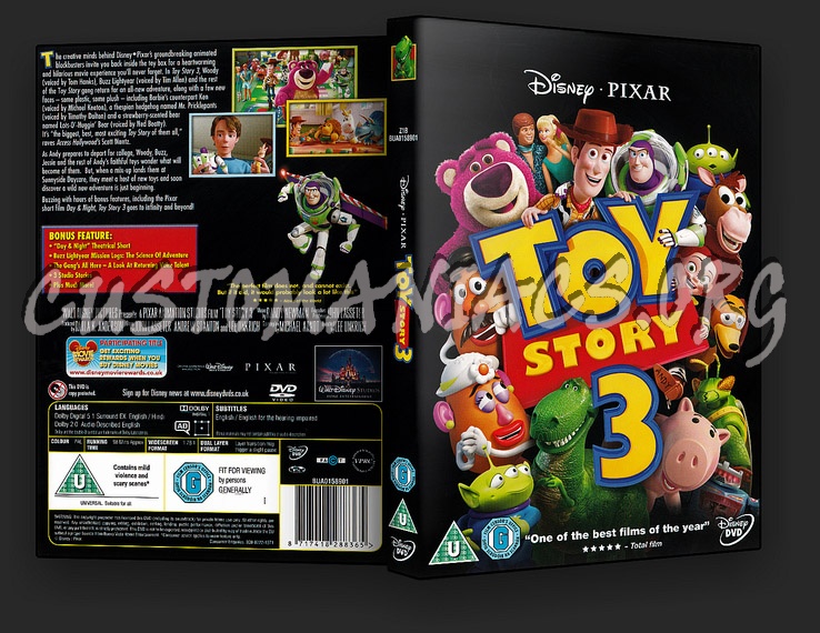 Toy Story 3 dvd cover