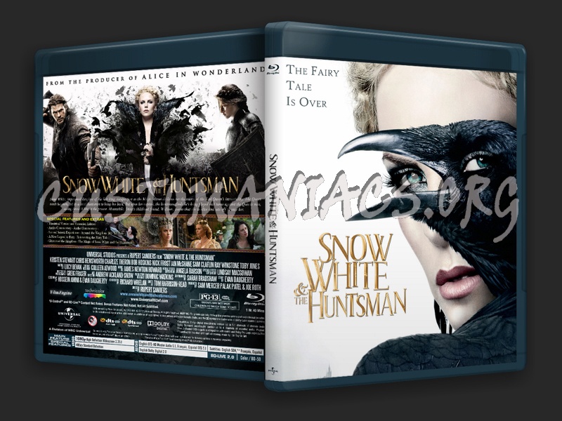 Snow White and the Huntsman 2012 blu-ray cover