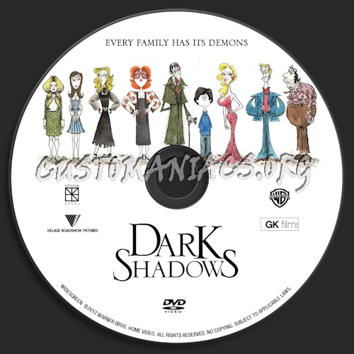 Dark Shadows dvd label