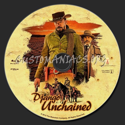 Django Unchained blu-ray label