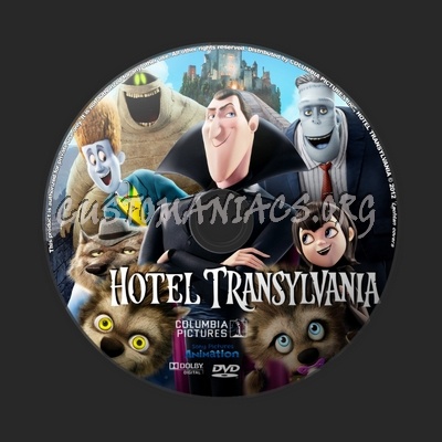 Hotel Transylvania dvd label