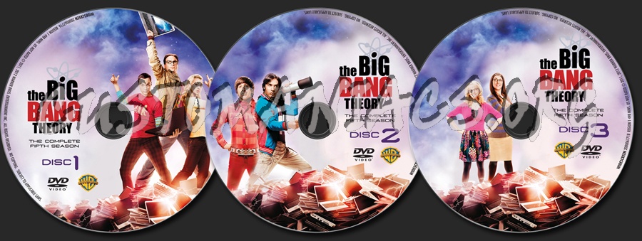 The Big Bang Theory Season 5 dvd label