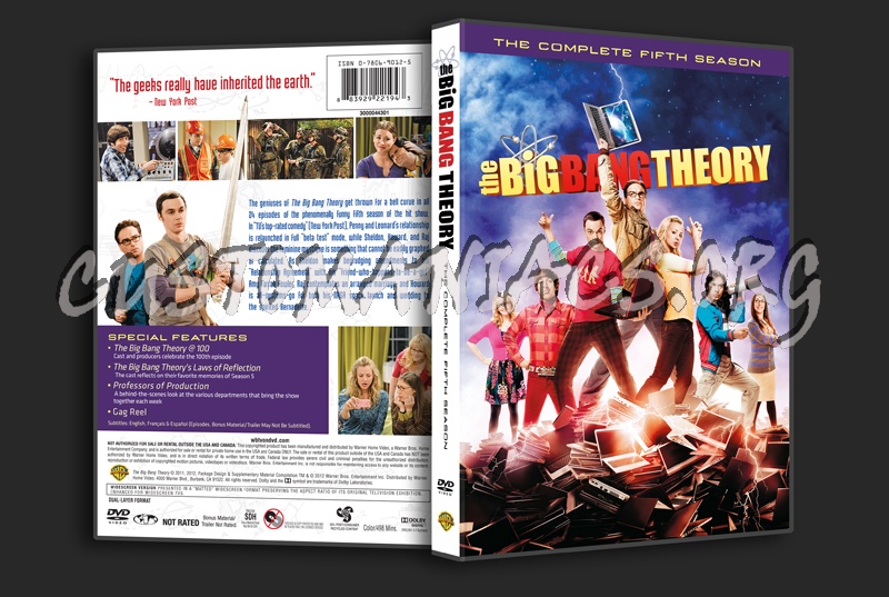 The Big Bang Theory Season 5 dvd cover