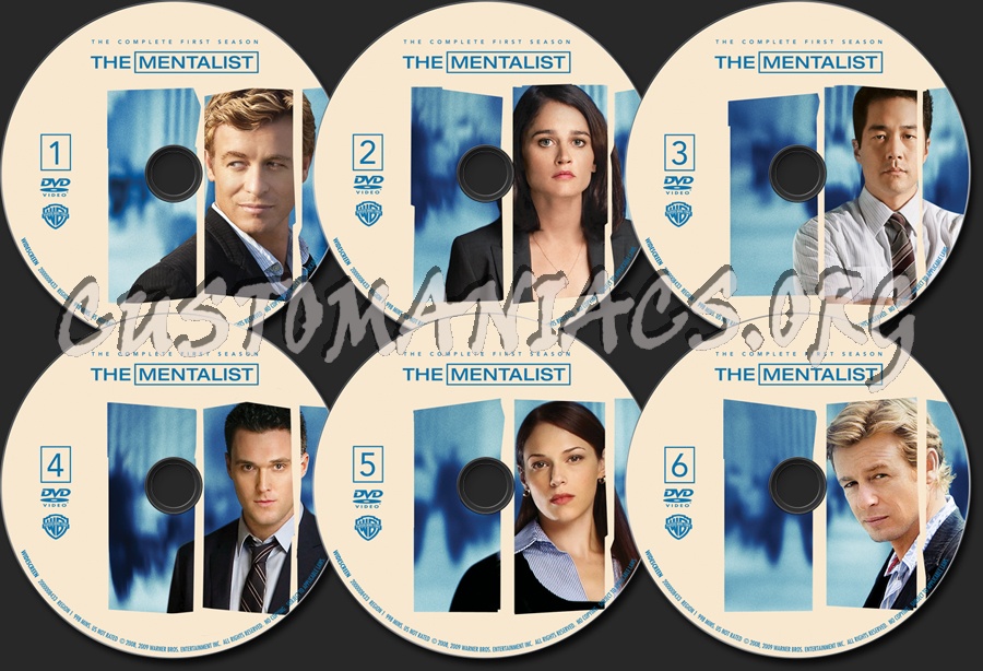 The Mentalist Season 1 dvd label