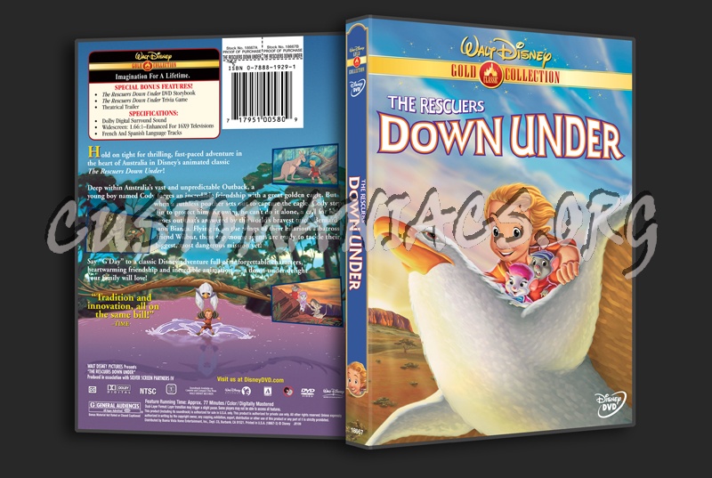 The Rescuers Down Under dvd cover