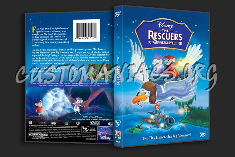 The Rescuers dvd cover