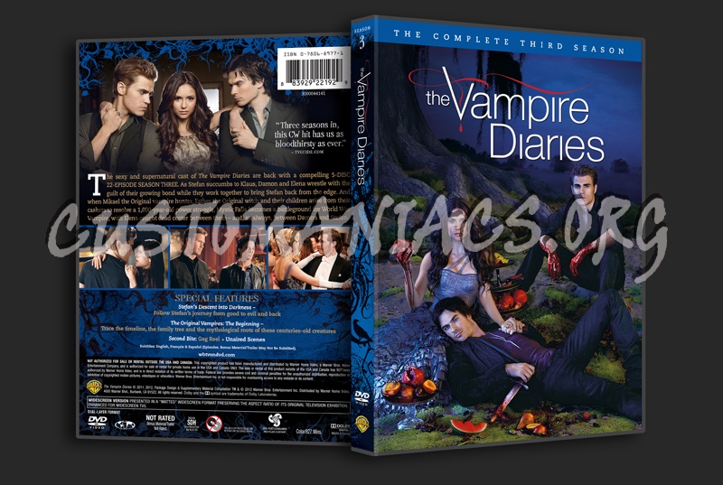 The Vampire Diaries Season 3 dvd cover