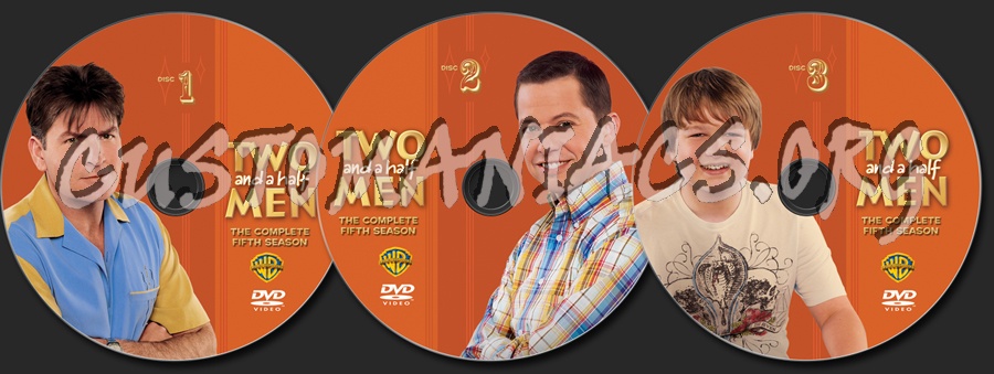 Two and a Half Men Season 5 dvd label