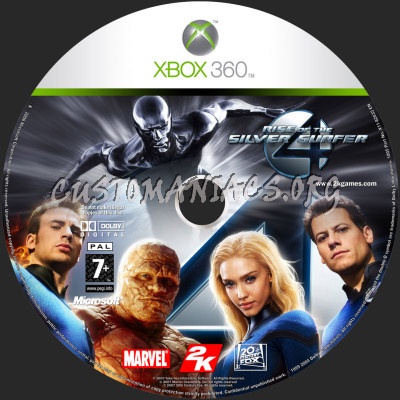 Fantastic Four - Rise of the Silver Surfer dvd label