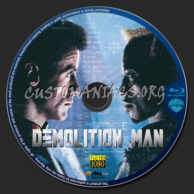 Demolition Man blu-ray label